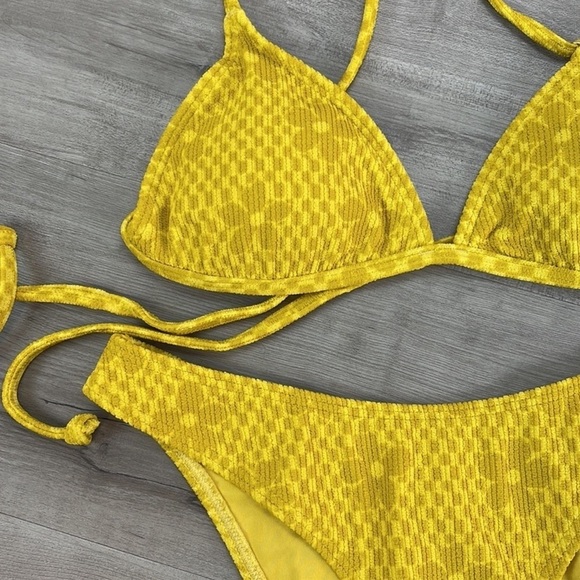 ☀️BILLABONG☀️ MADE YA LOOK TRI Salty Blonde Made Ya Look Hike Bikini SET - Picture 7 of 13